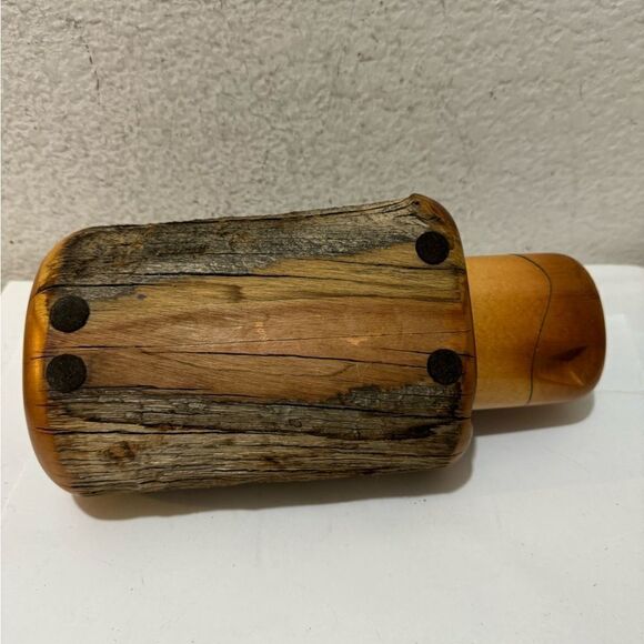 Wood Log Jewelry Storage Trinket Box Chest Rustic Hand Crafted - Picture 3 of 11